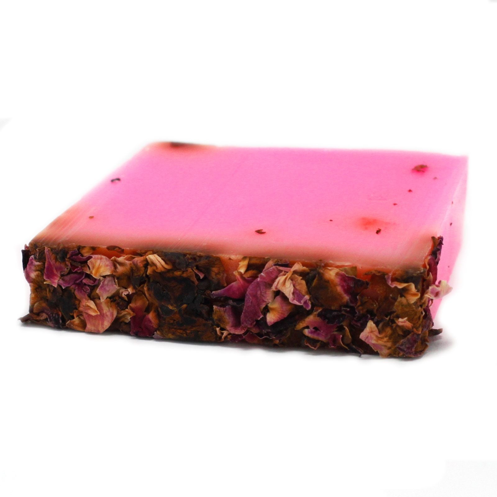Jabón Artesanal de Rosa y Pétalos — Porción aprox. 100 g